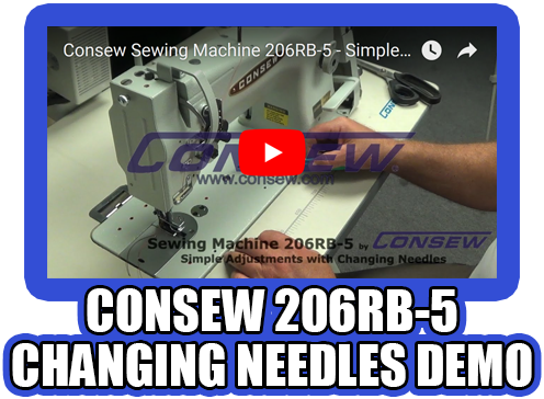 Consew Sewing Machine 206RB-5 - Simple Adjustments: Changing Needles Demo