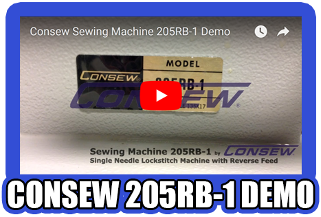 Consew 205RB-1 Demo