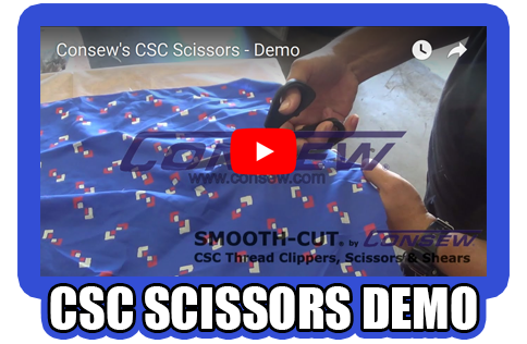Consew Smooth-Cut CSC Thread Clippers, Scissors & Shears