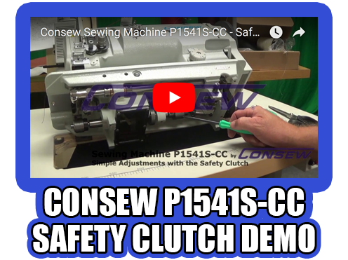Consew Sewing Machine P1541S-CC - Safety Clutch Adjustments Demo