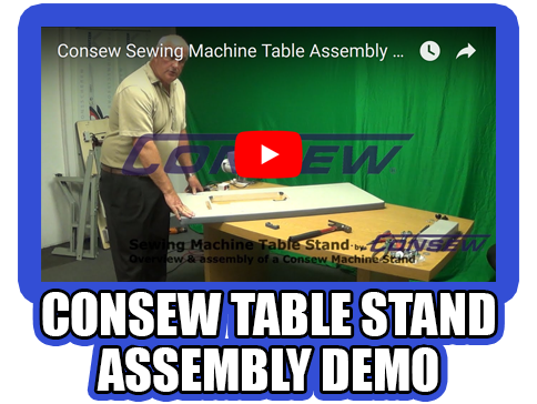 Consew Sewing Machine Table Assembly Demo